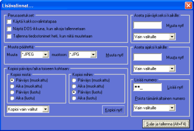 ''More Options''-window, click to enlarge